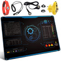 KooMall 36x24 Inch Anti Static Rubber Mat Kit for ESD Sensitive Electronic Device Repair, Soldering, PC Building, Assembly, Table Work, With Grounding Plug Cord, Antistatic Wrist Strap, Heat Resistant