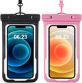 Waterproof Phone Pouch for Cruise Essentials 2025, Beach Vacation Essentials Cruise Ship Essentials Must Haves for Travel, Dry Bag Case for iPhone 16 15 14 13 12 Plus Pro Max Galaxy Pixel 2 Pack