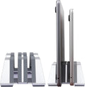 Adjustable Dual Vertical Laptop Stand - Supports 2 Devices Holder, Fit for All Laptops(10-30mm Thickness) - Fashion Design, Adjustable Width, Anti-Slip & Scratch-Resistant, Patented Design