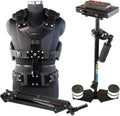 Flycam 5000 Handheld Camera Stabilizer with Comfort Arm Vest. Precise Balancing, Smooth & Fatigueless Operations. Quick Shock Absorption, Free Quick Release, Arm Brace & Table Clamp (FLCM-CMFT-KIT)
