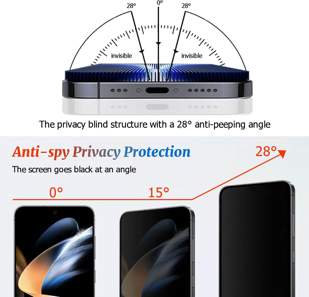 2 Pack Galaxy S22+/S23 Plus Matte Anti spy Privacy Screen Protector, 9H Tempered Glass,Anti-Glare Anti-Scratch, Smooth and Responsive Absolute,No Bubbles,High Definition Clear,With Installation Frame