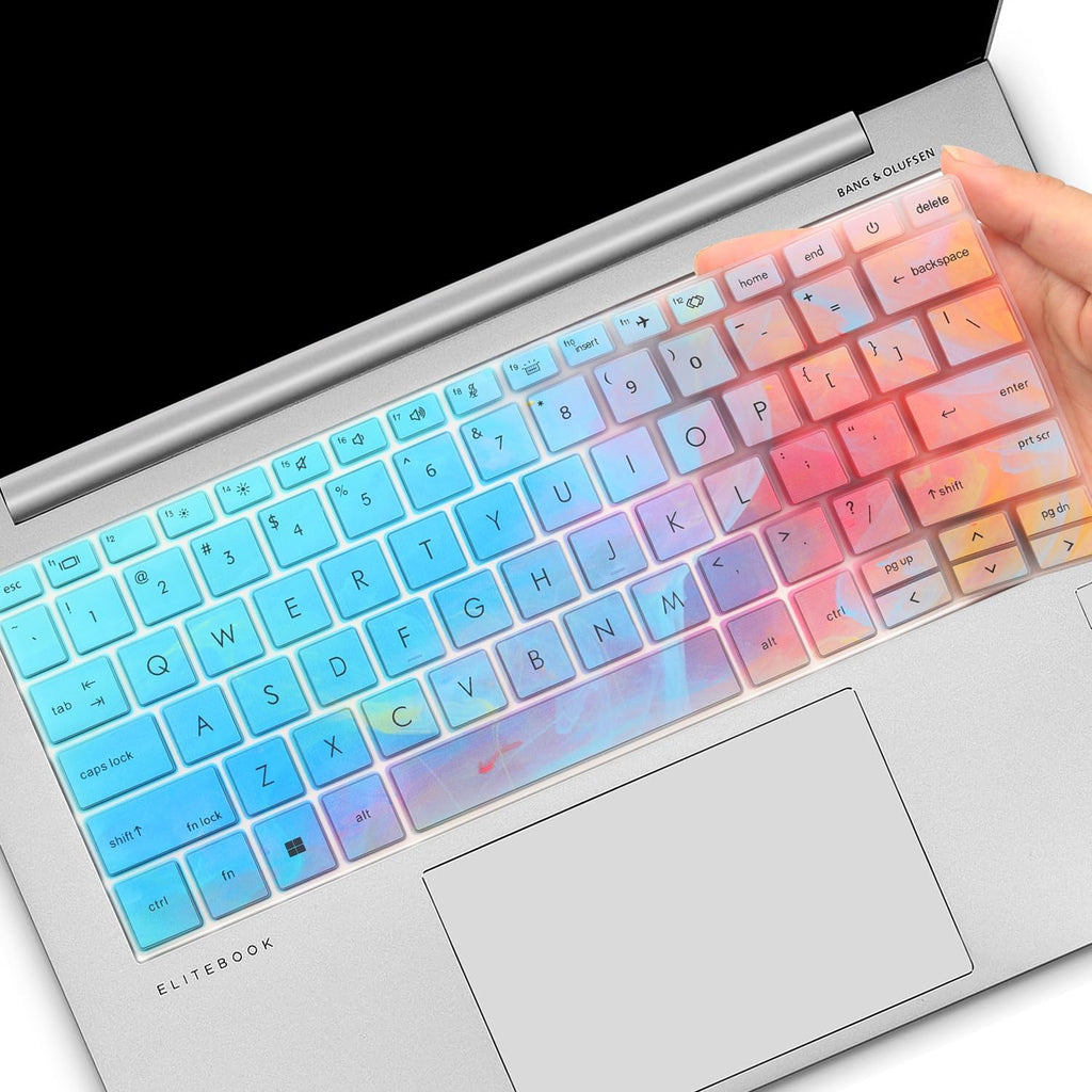 Colorful Keyboard Cover for HP EliteBook 830 835 840 845 1040 G9 G10 2024 2023 2022 13.3 14 inch Laptop Accessories Keyboard Protective Skin (Not fit The 830/840/845/1040 G11 G8 G7 G6 G5 G4 G3)