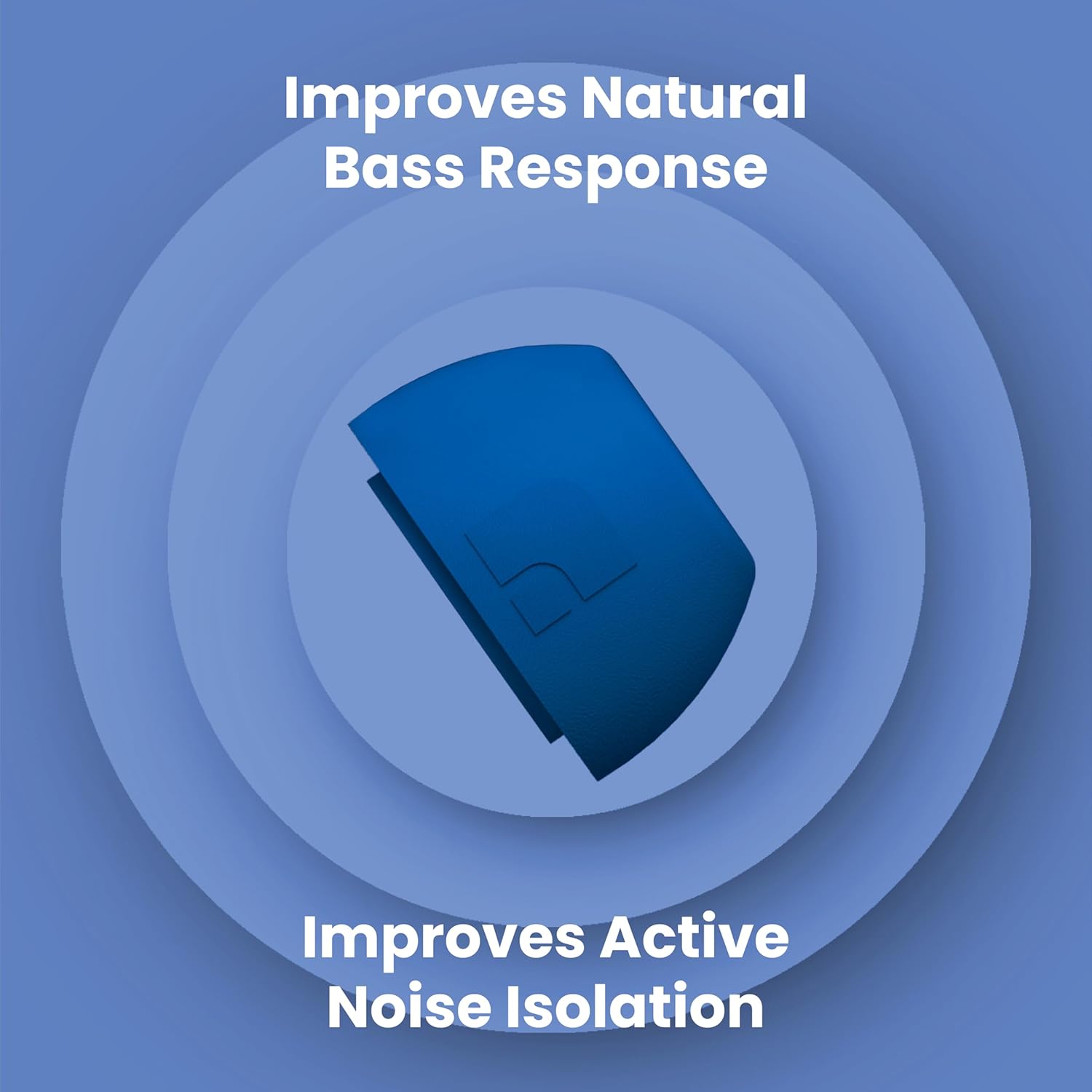 Foam Masters Ultra-Premium Memory Foam Ear Tips for AirPods Pro 1st & 2nd Gen | 3 Pairs | Black Magic Ver 6.0 | Secure | Comfort | Better Noise Cancel | Replacement Buds – Blue, Large