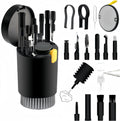 20-in-1 Laptop Phone Screen Earbud Cleaning Kit, Keyboard Cleaner Kit, Keyboard Cleaning Kit with Electronic Cleaning Brush Spray for Airpods Pro, iPad, iPhone Pro, Camera, Computer Cleaning (Black)