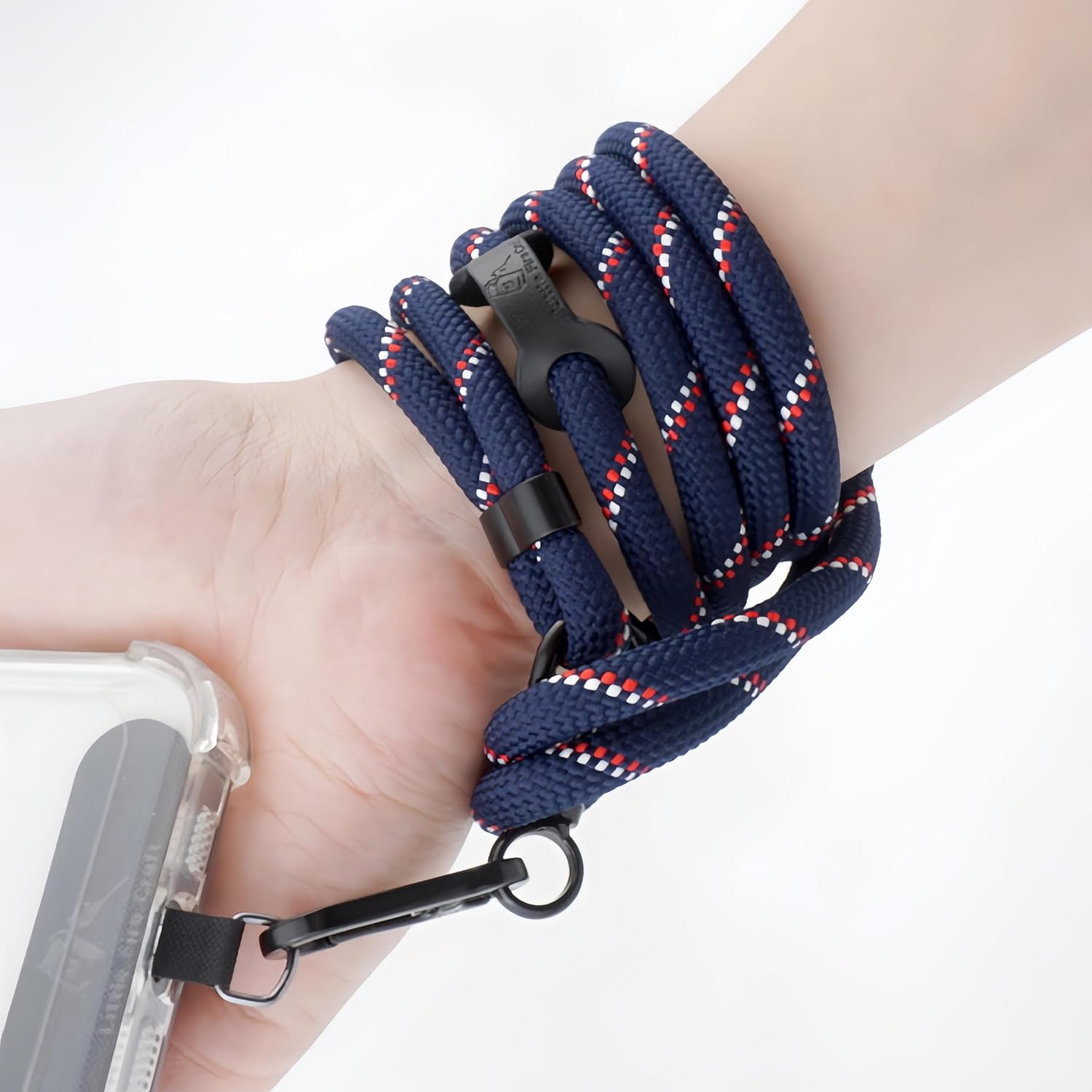 Adjustable Cell Phone Lanyard Crossbody Smartphone Strap Soft Rope Phone Lanyard for Around the Neck Holder (Navy)