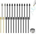 Marker Stylus Tips for Remarkable 2 Pen Tips with Nibs Removal Tool,Metal Replacement Nibs for Remarkable 1/2 Stylus/Marker Plus Pen (4+10+10 PCS-Gold/Sirvel/Black)