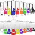 ABLAZE 256MB Flash Drives 500 Pack, USB 2.0 Thumb Drives Bulk Swivel Memory Stick Bulk USB 500 Pack Pendrives 256MB (Mixcolors)
