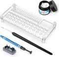 YIMAGUJRX RUNJRX 36 Switches Acrylic Lube Station for Keyboard Switch,GPL 205G0 0.53oz/15g, Switch Opener for MX Cherry Akko Panda Kailh Switch Tester,Switch Lube Kit for Gaming Keyboard