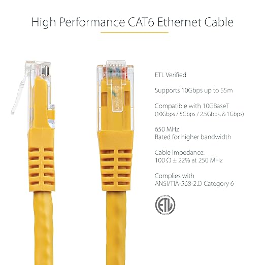 StarTech 5ft CAT6 Ethernet Cable - Image 2
