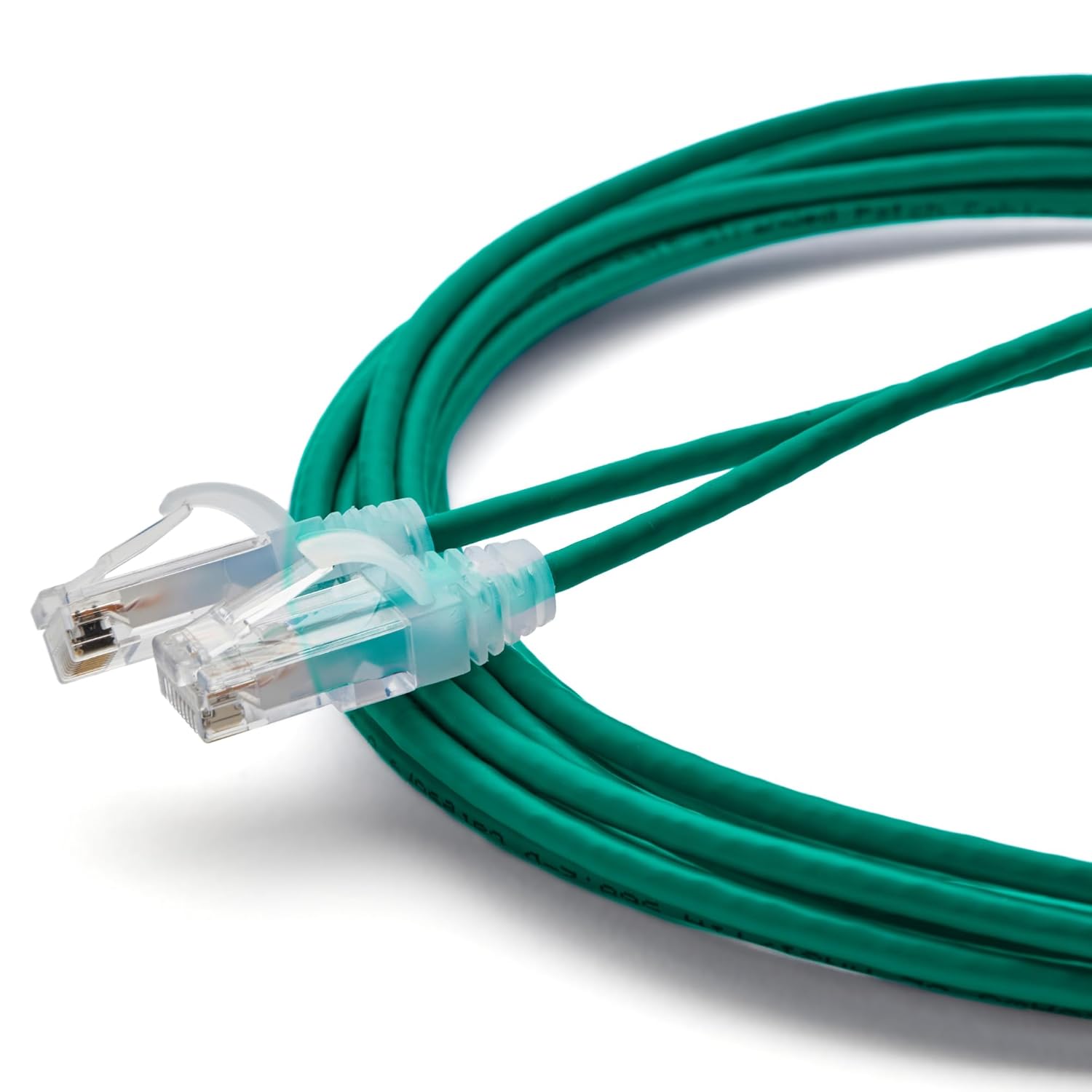TRUECABLE Cat6 Component Rated Patch Cable, Unshielded (U/UTP), 14ft, Green, 28AWG Solid Copper, Snagless 10G High-Speed Ethernet Cable, PoE++ 4PPoE 100W, UL Listed, RoHS-3, 1 Pack