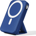 Magnetic Power Bank, 10000mAh Wireless Portable Charger with 20W USB-C Fast Charging, Foldable Stand & LED Display Battery Pack, Compatible with iPhone 16/15/14/13/12, Blue