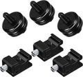 SLOW DOLPHIN 6 Pieces 1/4 Inch Hot Shoe Mount Adapter and 1/4"-20 Screw Thread Cold Shoe Flash Stand Adapter for DSLR Camera Rig, Camera Flash Shoe Mounts for Tripod