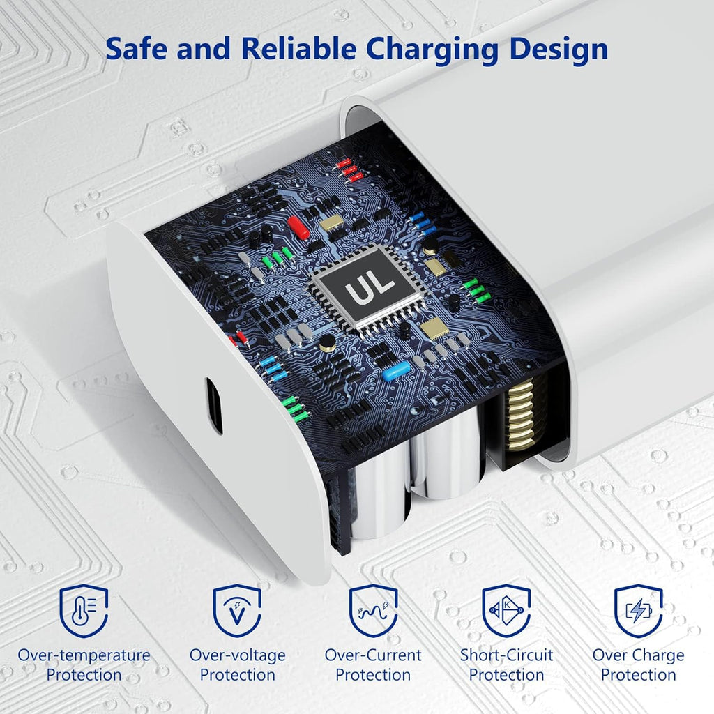 iPhone 15 Charger,iPhone 15 Charger Fast Charging,20W Type C USBC ChargerBlock 6FT USB C to USB C Cable Cord Compatible iPhone 16 Pro Max/15 Plus,iPad Pro 12.9/13/11-inch, iPad mini 6, iPad Air 4/5