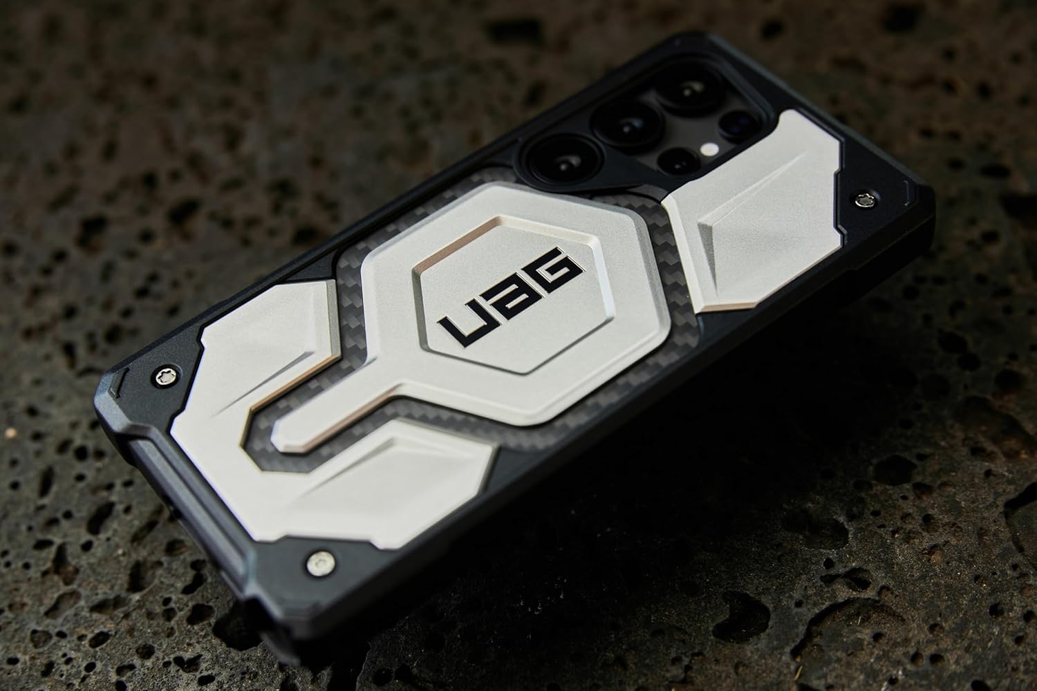 URBAN ARMOR GEAR UAG for Samsung Galaxy S25 Case 6.2" Monarch Pro - Compatible with Magnetic Charging Premium Rugged Military Drop Tested Protective Cover, Crimson