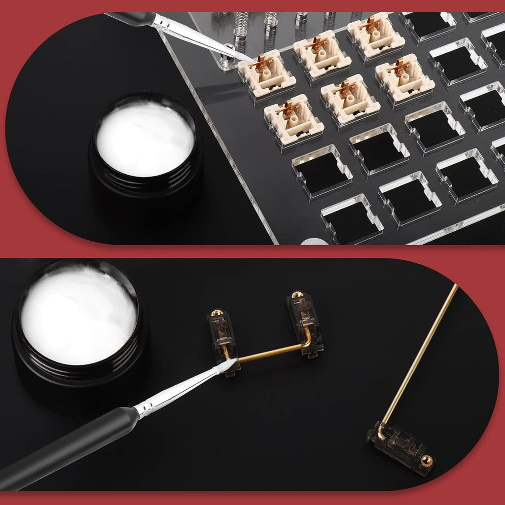 YIMAGUJRX RUNJRX Keyboard Switch Lube Kit JRX 205G0 0.53oz/15g, Switch Opener for Cherry MX TTC Holy Pandas Switch,Lube Tools for Mechanical Keyboard Switch