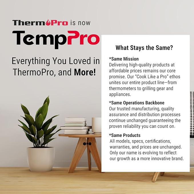TempPro Indoor Outdoor Thermometer Wireless 500FT, Outside Greenhouse - Image 9