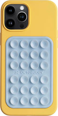Classic MAX - Silicone Suction Phone Case Adhesive Mount - Hands-Free, Strong Grip Holder for Selfies and Videos - iPhone and Android Compatible - 2.6″ x 3.9″, Baby Blue