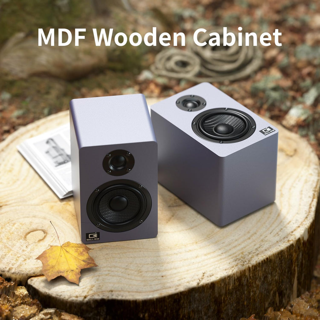 60W Computer Speakers for Desktop PC, DSP, Bluetooth 5.3, 24-Bit Optical, USB-C, AUX, Silk-Dome Tweeter, Carbon-Fiber Driver, Desk Speakers for Laptop/Mac/Monitor, Slate Blue