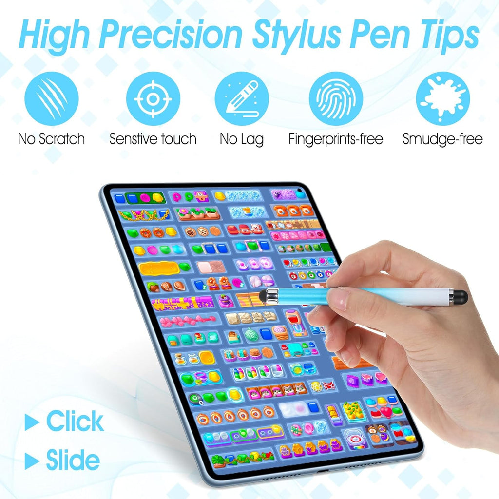 30PCS Replacement Rubber Tips for Stylus pens, Black Silicone Tips for Stylus Pens, High Sensitivity Stylushome Tip, No Scratches, Universal (0.19In,0.23In,0.27In)