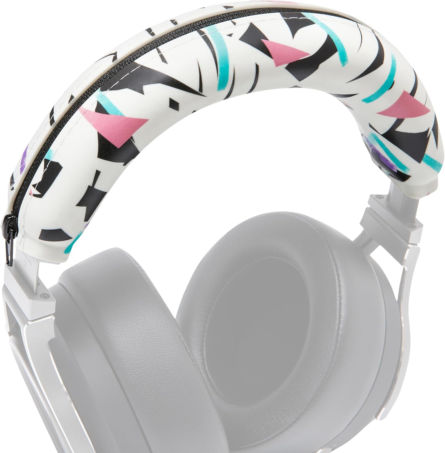 WC BandZ Virtuoso V2 - Silicone Headband Cover for Corsair Virtuoso Headphones by Wicked Cushions | Machine Washable, No More Flaking Leather | for Virtuoso Wireless, XT, and SE | 90's White