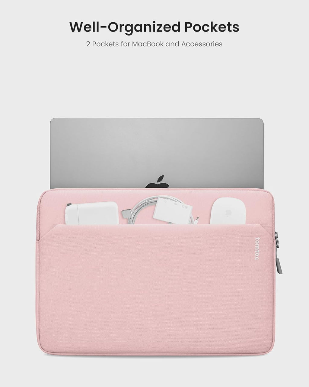 tomtoc Slim Laptop Sleeve for 14-inch MacBook Pro M4/M3/M2/M1 Pro/Max 2024-2021, Water-Resistant Protective Case for 13.8 Inch Surface Laptop AI PC, Accessory Bag