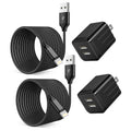 iPhone Fast Charger,2Pack 10FT iPhone Charge 2.1A Dual Port USB Wall Charger Block Plug Adapter with Long Fast Charging Lightning Braided Cable Cord for iPhone 14 13 12 11 Pro Max XS XR 8 7 Plus iPad
