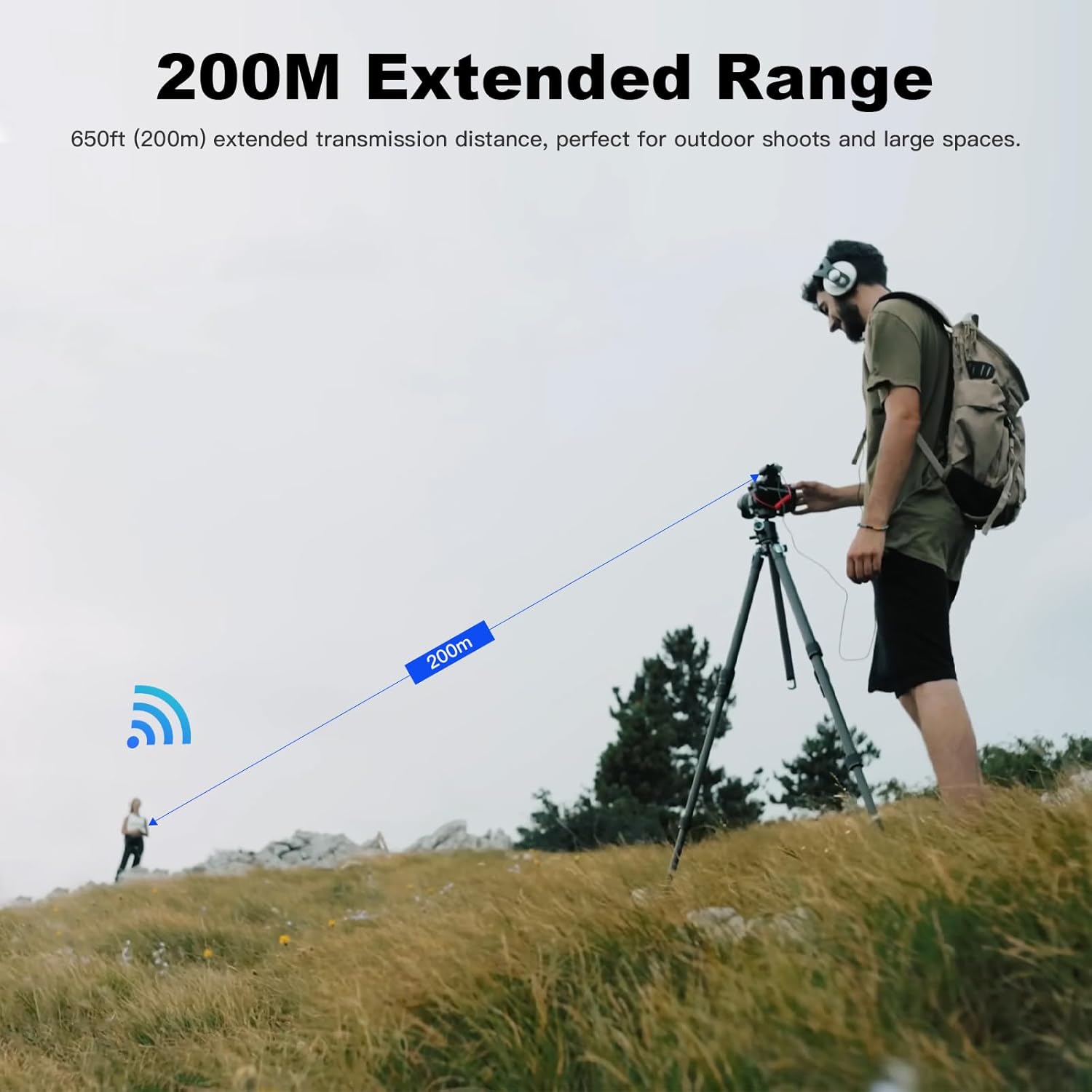 GODOX 【2025 Latest Model】 Virso S M2 Wireless Lavalier Microphone System, Mic Kit for Sony Camera with Sony Hot Shoe,2.4GHz Dual Channel Screen Rotation Noise Cancelling for Interview,Beginners