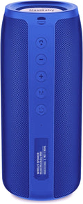Bluetooth Speaker,MusiBaby M88 Speakers,Dual Pairing, Bluetooth 5.3,Loud Stereo Sound,Booming Bass,30H Playtime for Home& Outdoor Party,Beach,Portable Speaker,Gifts(Blue)