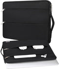 Voova Laptop Sleeve Carrying Case 14 15 Inch Compatible with MacBook Air 15 M2/M3/M4 2022-2025, MacBook Pro 15, Hp Chromebook 14, Waterproof Slim Computer Cover Bag,Black