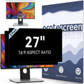 [2 Pack] Computer Privacy Screen 27 Inch for 16:9 Widescreen Monitor, Removable Eye Protection Anti Glare Blue Light Filter, Anti Scratch Computer Monitor Privacy Shield 27 in