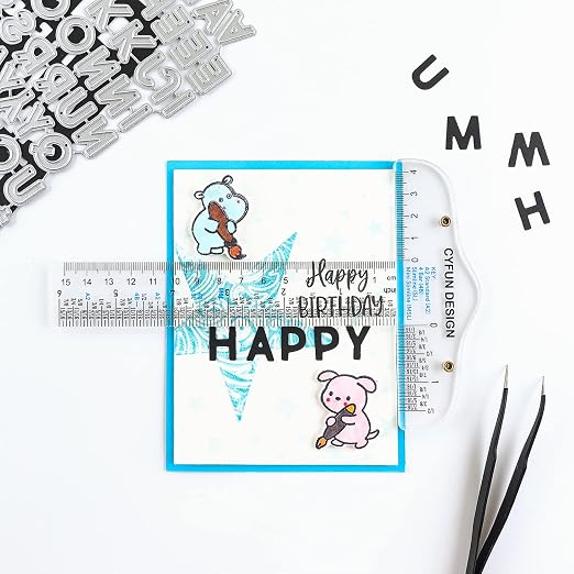 10PCS 6 Inches/15cm Acrylic Clear T-Square Ruler, Inches and Metric, T Square - Image 8