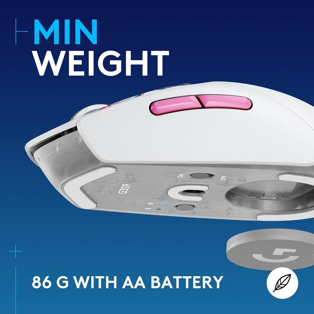 Logitech G309 Lightspeed Wireless Gaming Mouse, Lightweight, LIGHTFORCE Switches, Hero 25K Sensor, 300+ hr Battery, 6 Programmable Buttons, PC & Mac - Genshin Impact Limited Edition