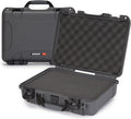 NANUK 910 Hard Case with Customizable Cubed Foam, IP67 Waterproof, Dustproof and Impact Resistant, 14.3” x 11.1” x 4.7”, Rugged Construction for Ultimate Protection, Made in Canada – Graphite
