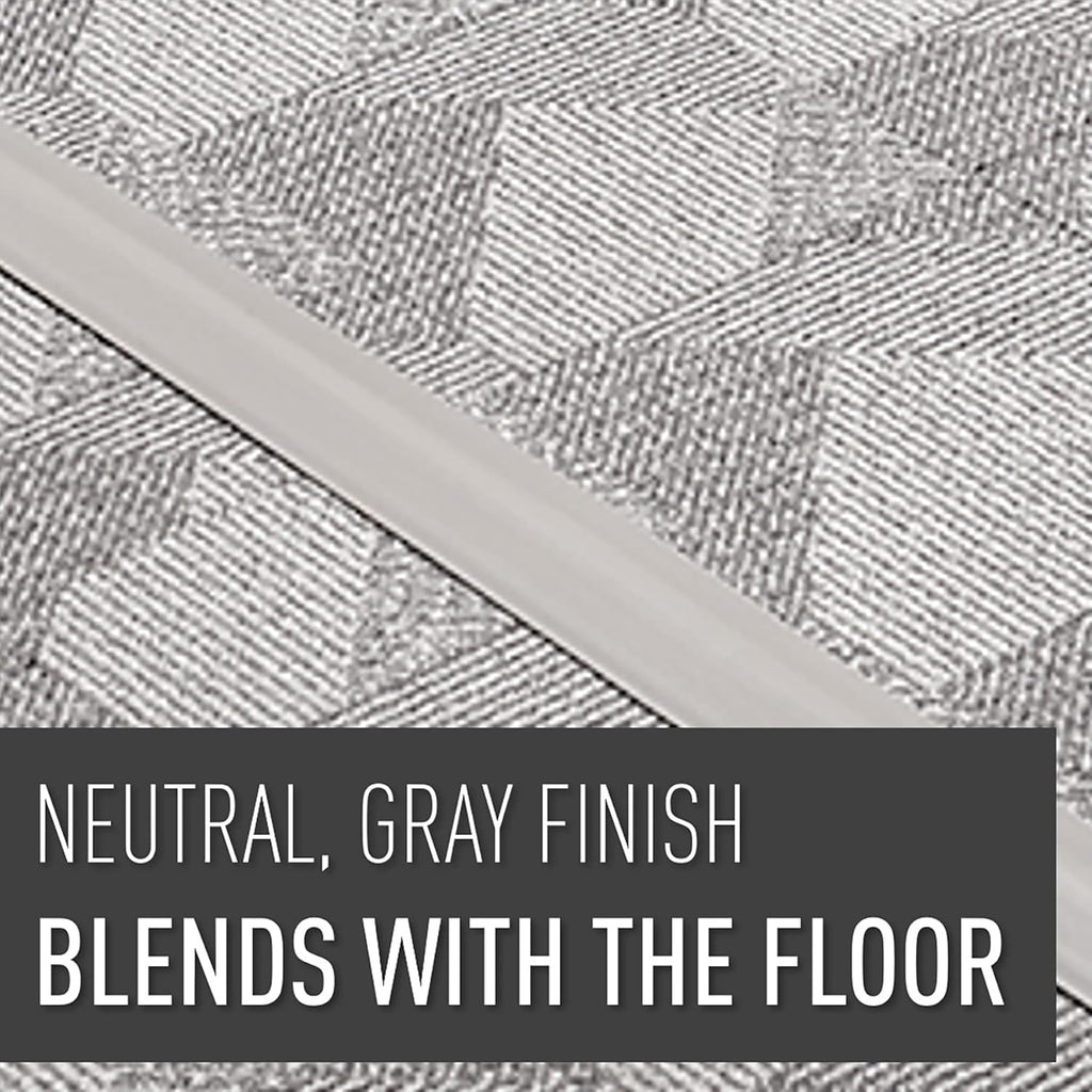 C2G Wiremold Floor Cord Management Kit, Corduct, Cord Protector, Wire Organizer and Hider, Rubber Cable Cover and Concealer, Gray, 5 Feet, CDG-5