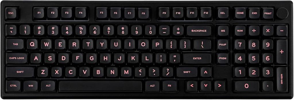 EPOMAKER Galaxy100 QMK/VIA Wireless Gaming Keyboard, Aluminum Shell, Bluetooth/2.4Ghz/USB-C, Pre-Lubed Hot-Swappable Linear Switches, NKRO, RGB Backlit (Black, Wisteria Linear Switch)