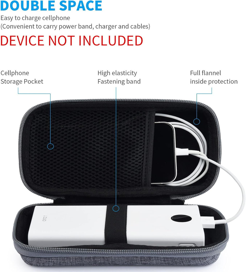Power Bank Case for INIU 20000mAh Power Bank, Portable Charger Case for Durecopow 20000mAh Solar Power Bank and iMuto 30000mAh Power Bank with Carabiner