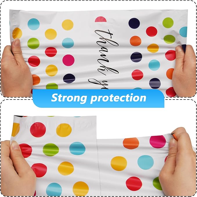 Thank You Poly Mailer 10x13 Inch 25 Pcs, Waterproof and Tear-Resistant Shipping - Image 4