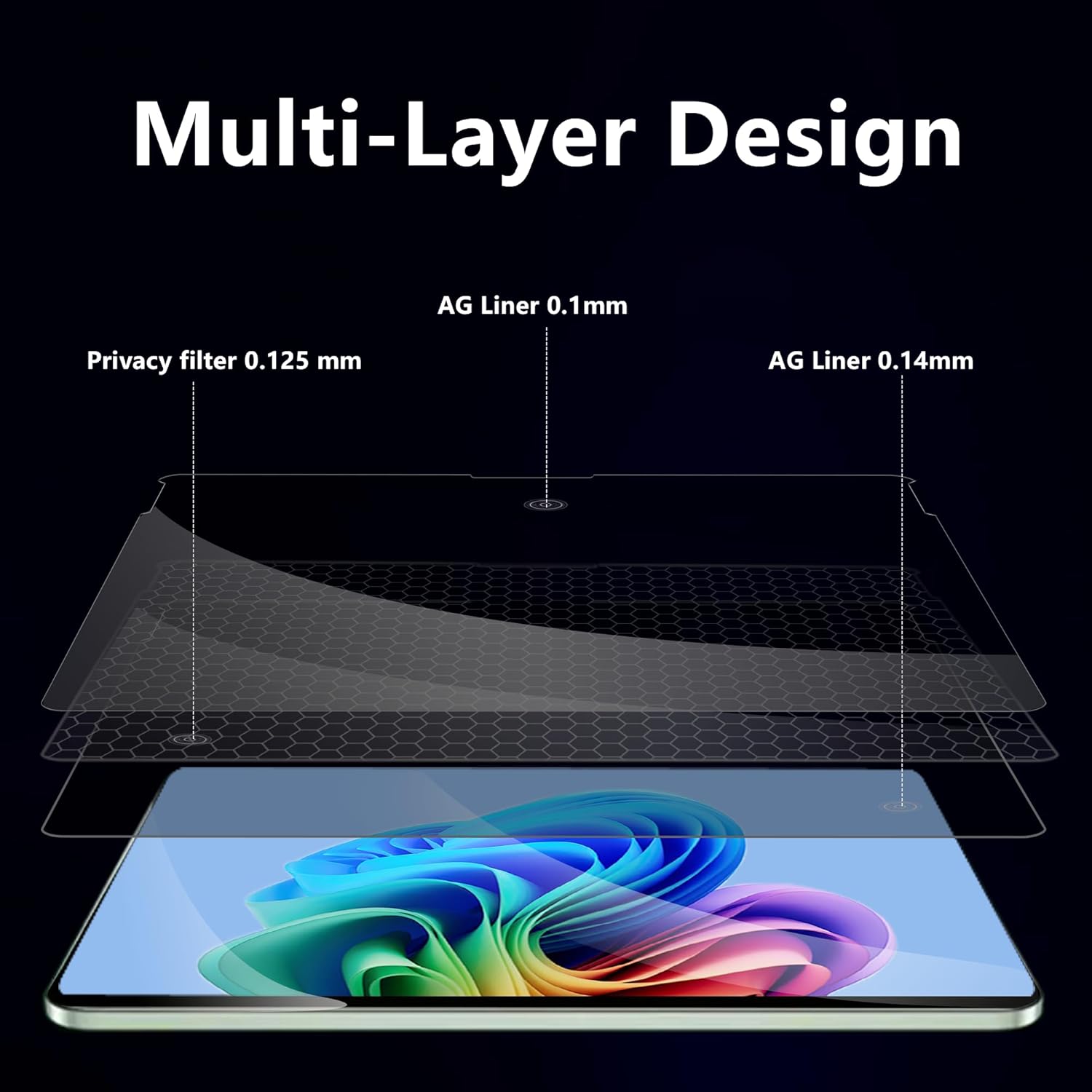 Adeway Magnetic Privacy Screen for Surface Laptop 13 inch (2025), Anti-Glare, 30° Side View Protection, Washable & Reusable Privacy Filter, Bubble-Free Installation