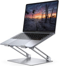 Lamicall Adjustable Laptop Stand, Portable Laptop Riser, Aluminum Laptop Stand for Desk Foldable, Ergonomic Computer Notebook Stand Holder for MacBook Air Pro, Dell XPS, HP (10-17.3'') - Silver
