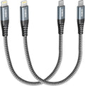 ohbox 1FT USB-C to Lightning Cable 2Pack, MFi Certified Type C iPhone Charger Cord, Fast Charging, Compatible with iPhone 14/13/12/11 Pro Max/XR/XS/X/8 Plus/SE/iPad