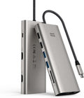 USB C Docking Station, Minthouz 12-in-1 Laptop Docking Station Dual Monitor with Dual 4k HDMI+8k DisplayPort+10Gbps, 3 USB A/C, 100W PD, Ethernet, SD/TF, Audio, USB C Hub for MacBook/Dell/HP/Surface