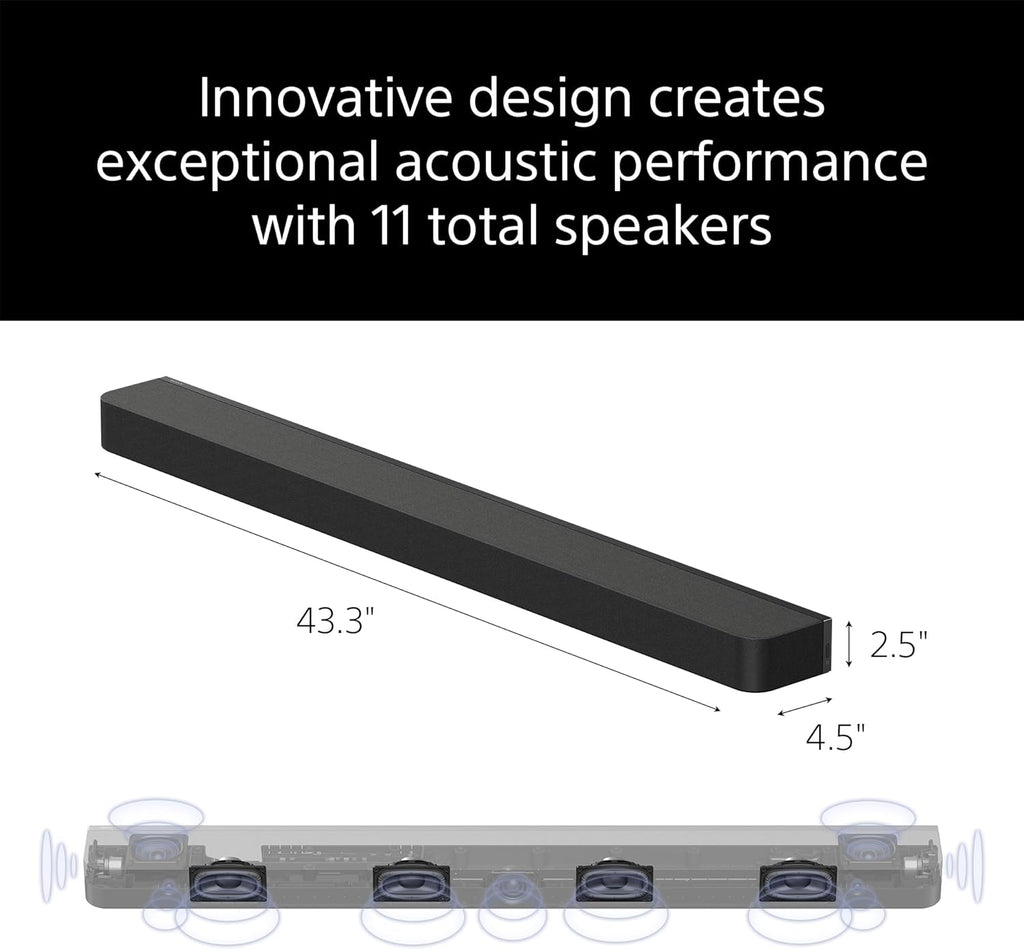 Sony BRAVIA Theater Bar 8 Sound Bar and SA-SW3 Wireless Subwoofer
