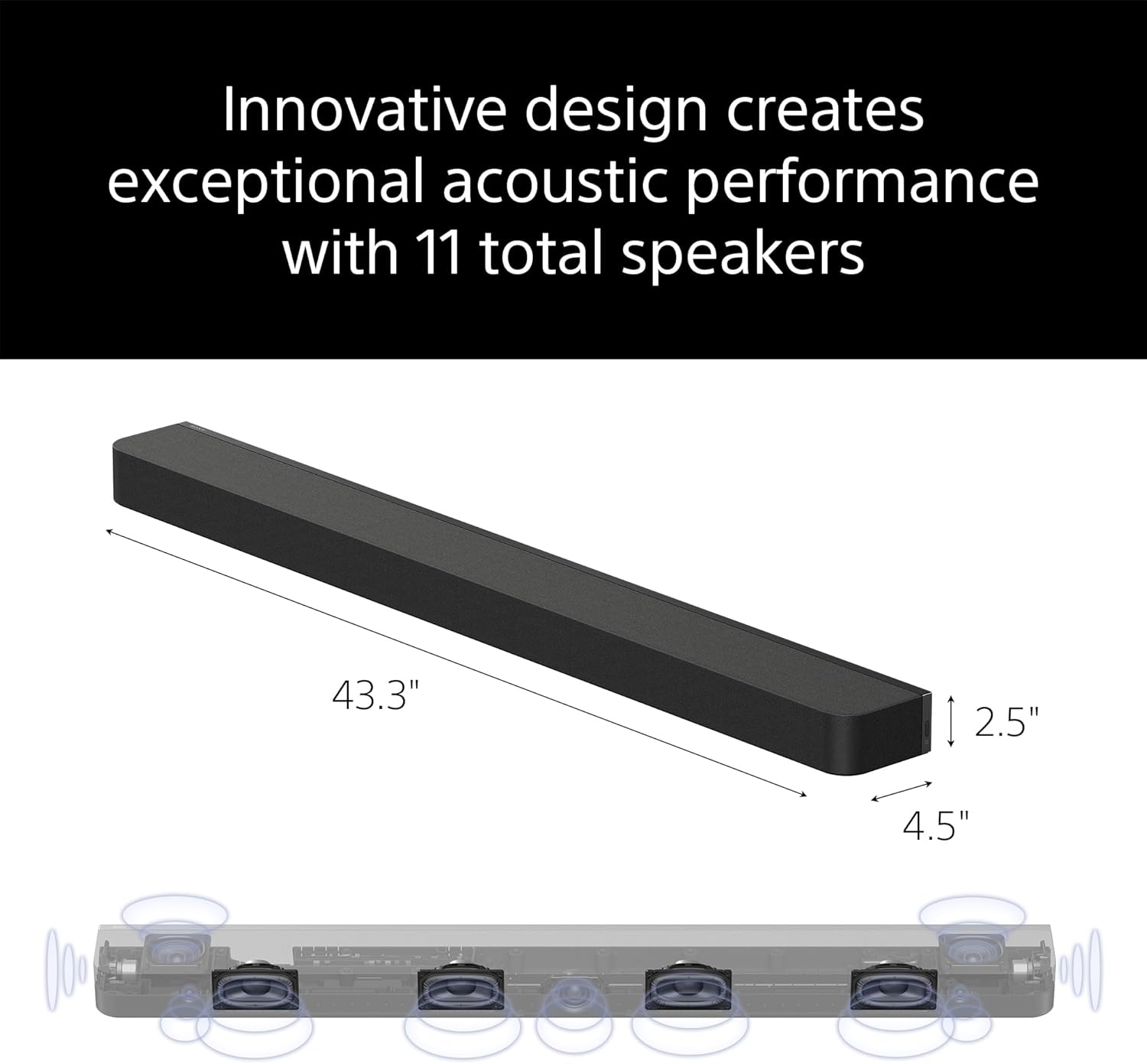 Sony BRAVIA Theater Bar 8 Sound Bar and SA-SW3 Wireless Subwoofer