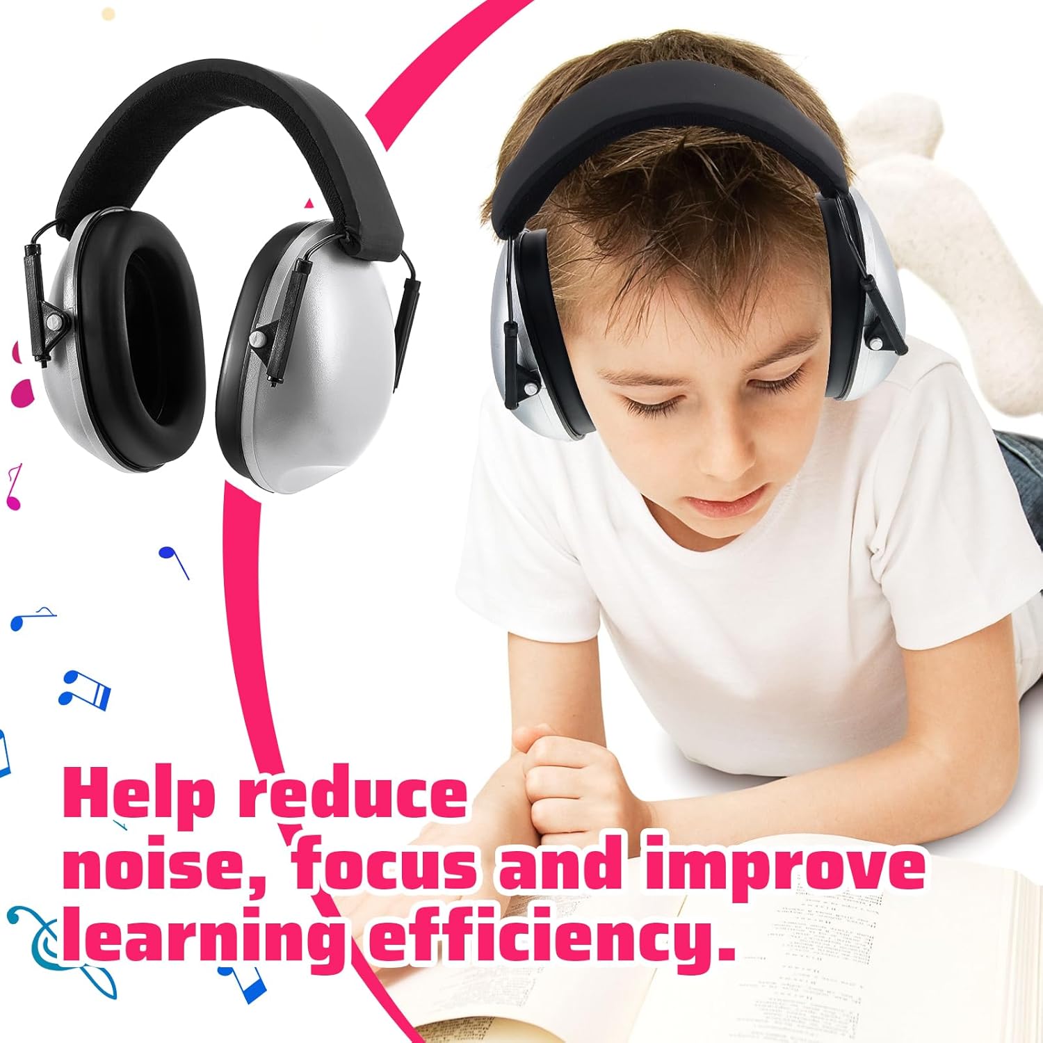 Amylove 12 Pcs Kids Ear Protection Noise Cancelling Headphones Ear Muffs Bulk 27db Adult Noise Reduction Hearing Earmuff(Universal Fit (kids & Adults),Classic Style,Macaron Color)