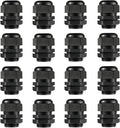 PENGLIN Cable Glands 3/4" NPT Nylon Cable Connector, Strain Relief Cord Connector, IP68 Waterproof Adjustable Locknut(3/4 Inch (16-Pack))