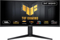 ASUS TUF Gaming 34” 1440P 1500R Curved Monitor (VG34VQL3A) - QHD (3440 x 1440), 180Hz, 1ms, Extreme Low Motion Blur, Freesync Premium Pro, 125% sRGB, DisplayHDR 400, Height Adjustable, 3 year warranty
