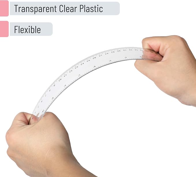 Mr. Pen- Bulk Plastic Rulers, 12 Inch, 6 Pack, Easy-to-Read Markings | - Image 3