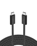 Belkin USB C to USB C Cable, 9.9ft, 60W - Type C Charger, iPhone Charger Cord, Soft, Braided, Flexible for iPhone 16, Galaxy S25, Pixel 9, Airpods, iPad Pro, Tablet & More, Travel Essentials - Black