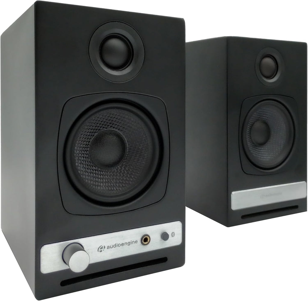 Audioengine A2-HD (HD3) Bluetooth PC and Computer Desktop Speakers with aptX HD - USB, RCA, Headphone for Music Gaming Movies Studios Dorms Bedrooms Offices