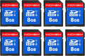 INDMEM SD Card 8GB, 8 Packs Class 10 8GB Flash Memory Card MLC Standard Secure Digital Cards Camera Card